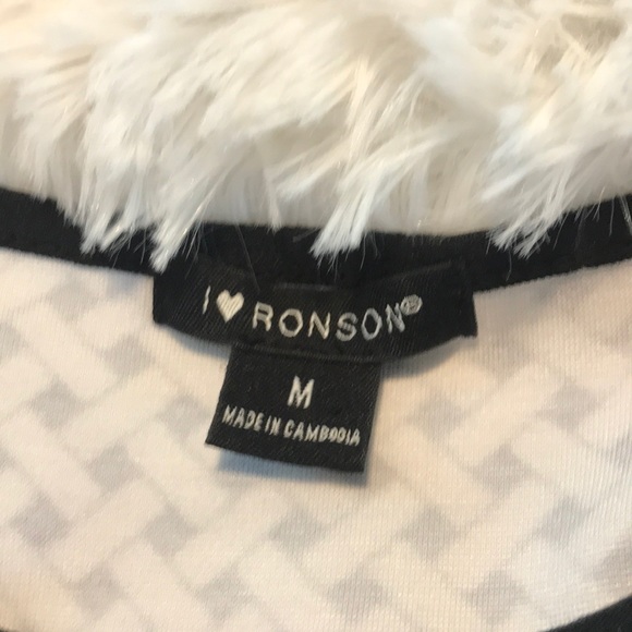 I ❤️ Robson Black White Cut our Dress Sz M - Picture 7 of 8